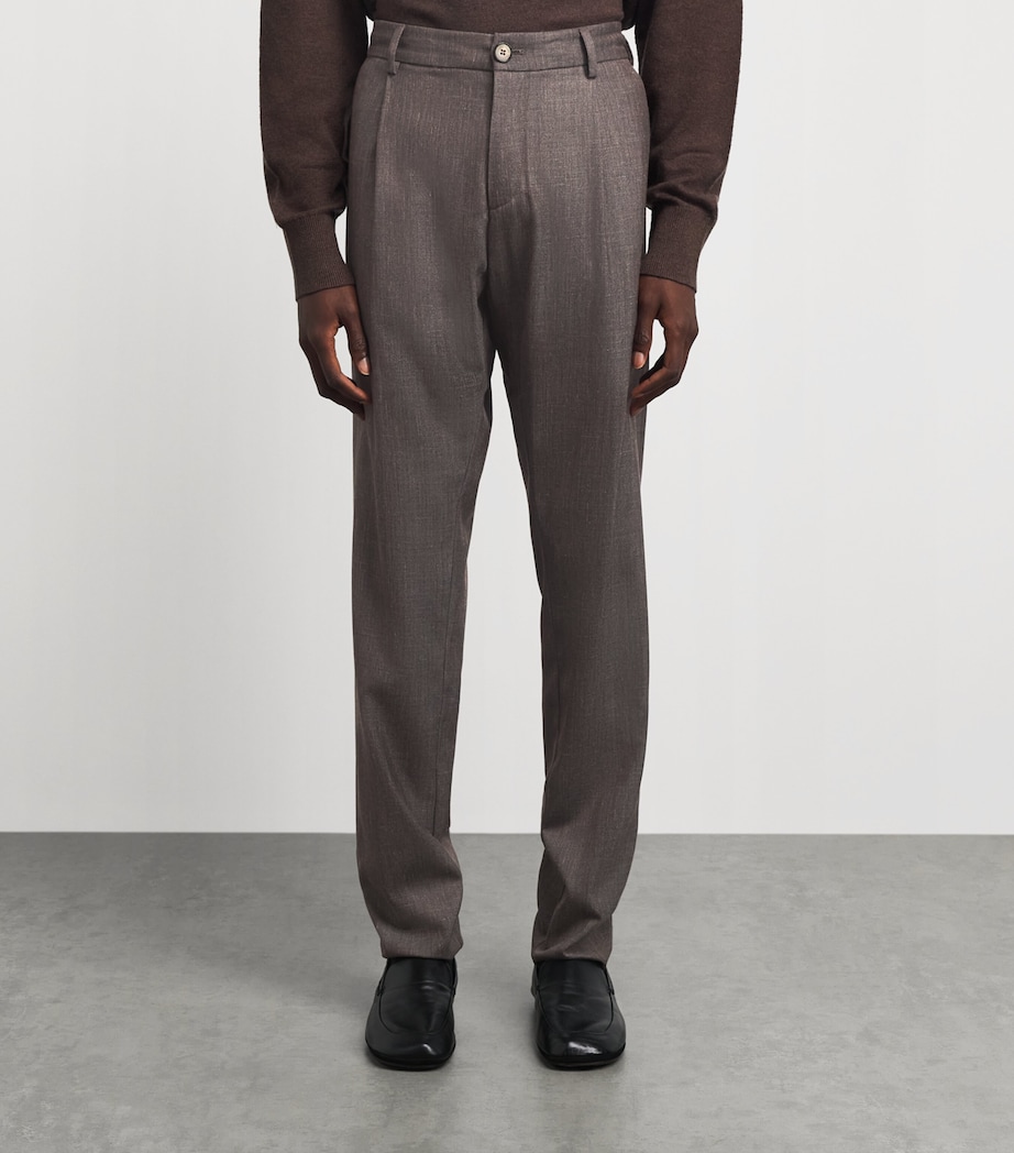 Paul & Shark Mens Jersely Lucca Chinos Dove Grey Image 4