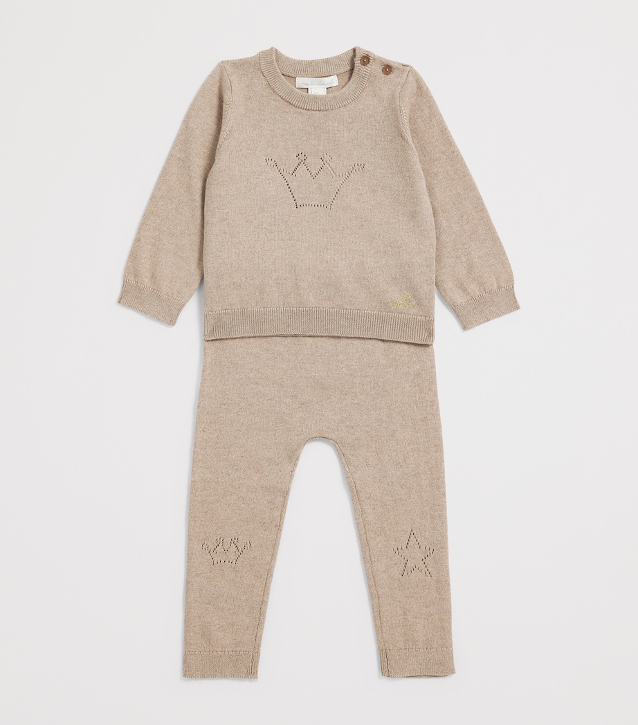 Crown Sweater and Sweatpants Set (3-24 Months) BISCUIT Image 3