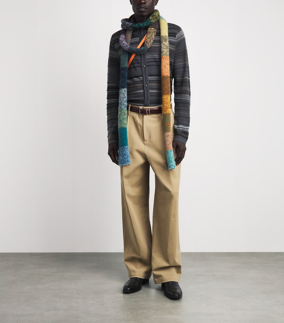 Paul Smith Mens Merino Stripe Polo Cardigan Image 2