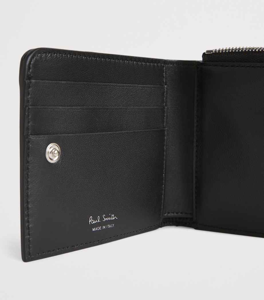 Leather Signature Stripe Bifold Wallet 79_BLACK Image 4