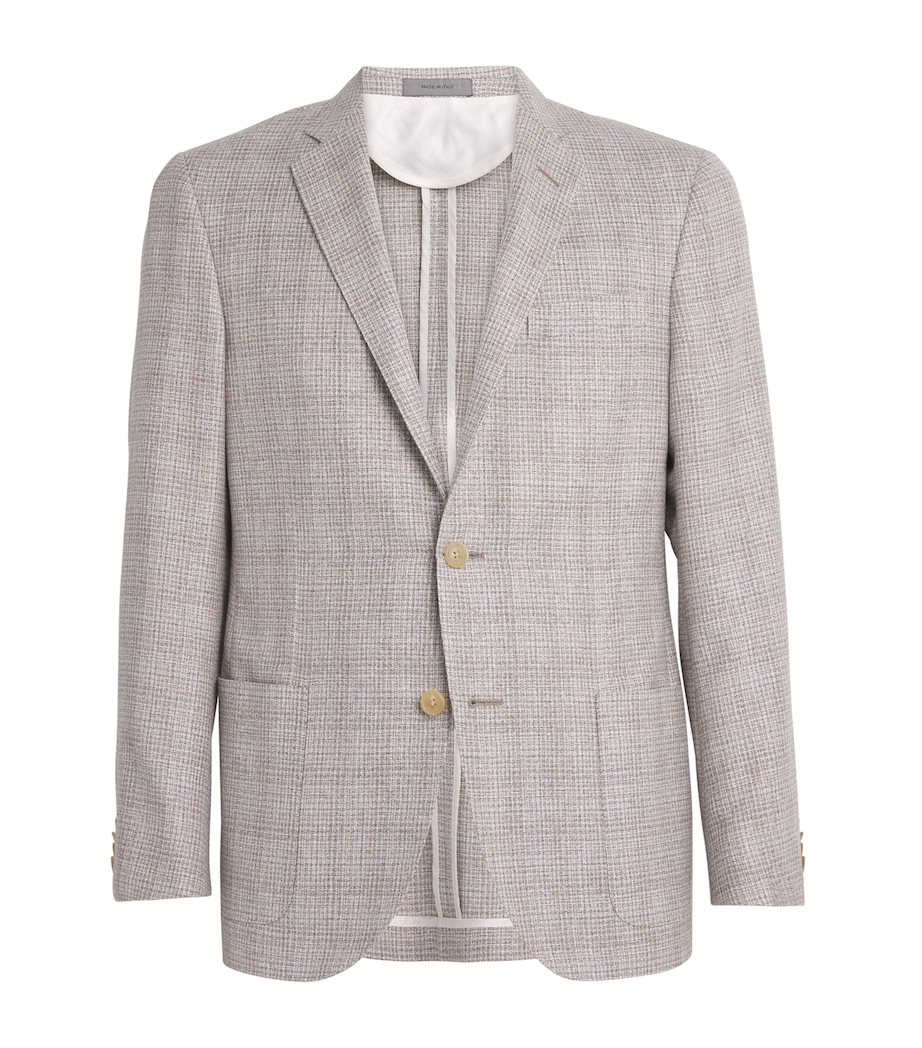 Silk-Virgin Wool Blazer 34 NATURAL / BEIGE Image 1