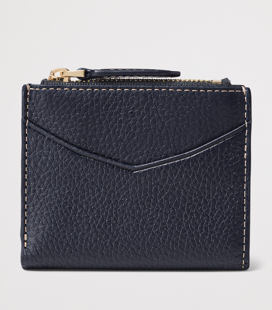 Aspinal Of London Leather Hudson Pocket Wallet Navy Image 2
