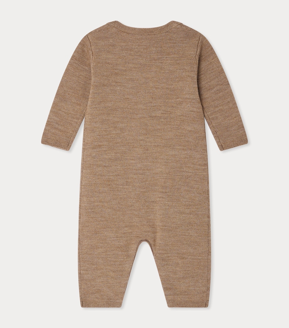 Wool Playsuit (1-18 Months) UPB NOISETTE Image 2