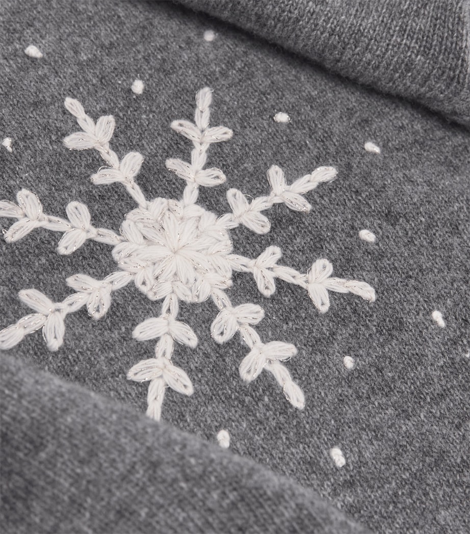 Virgin Wool Snowflake Sweater (2-14 Years) 085ASPHALT GREY Image 3