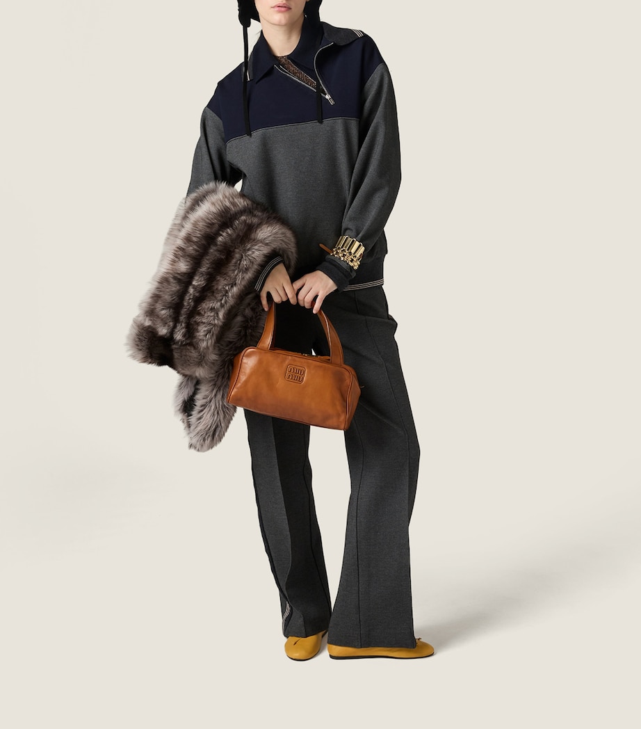 Leather Top-Handle Bag F0046 Image 5