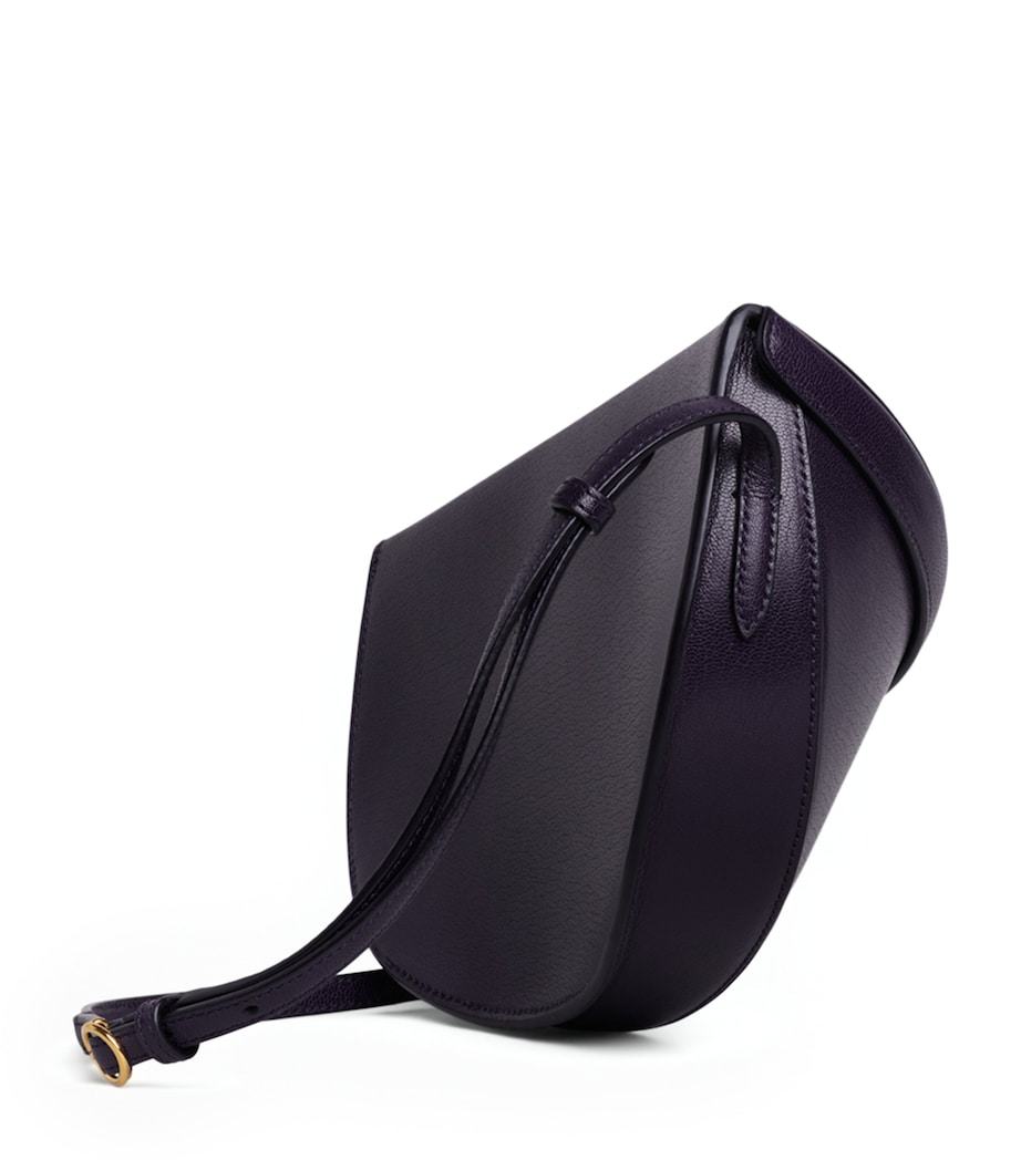 Alaïa Leather Hip East-West Shoulder Bag Jaune Clair Image 2