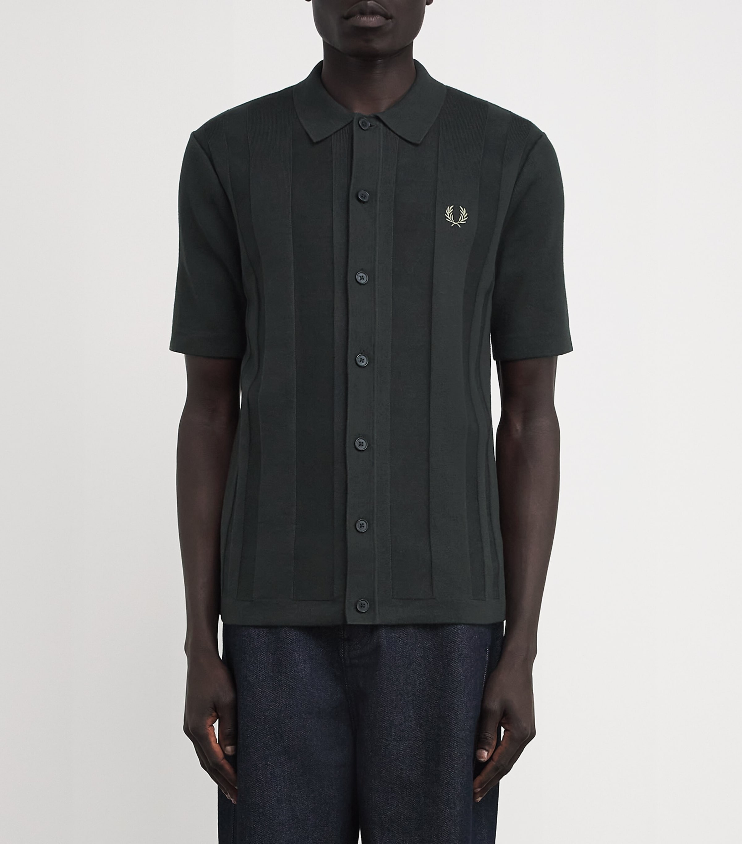 Fred Perry Cotton Knitted Polo Shirt | Harrods US