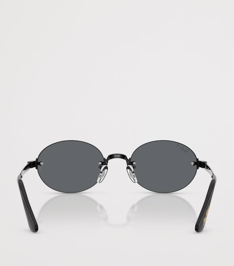Ray-Ban By A$AP Rocky Oval Sunglasses Black Image 4