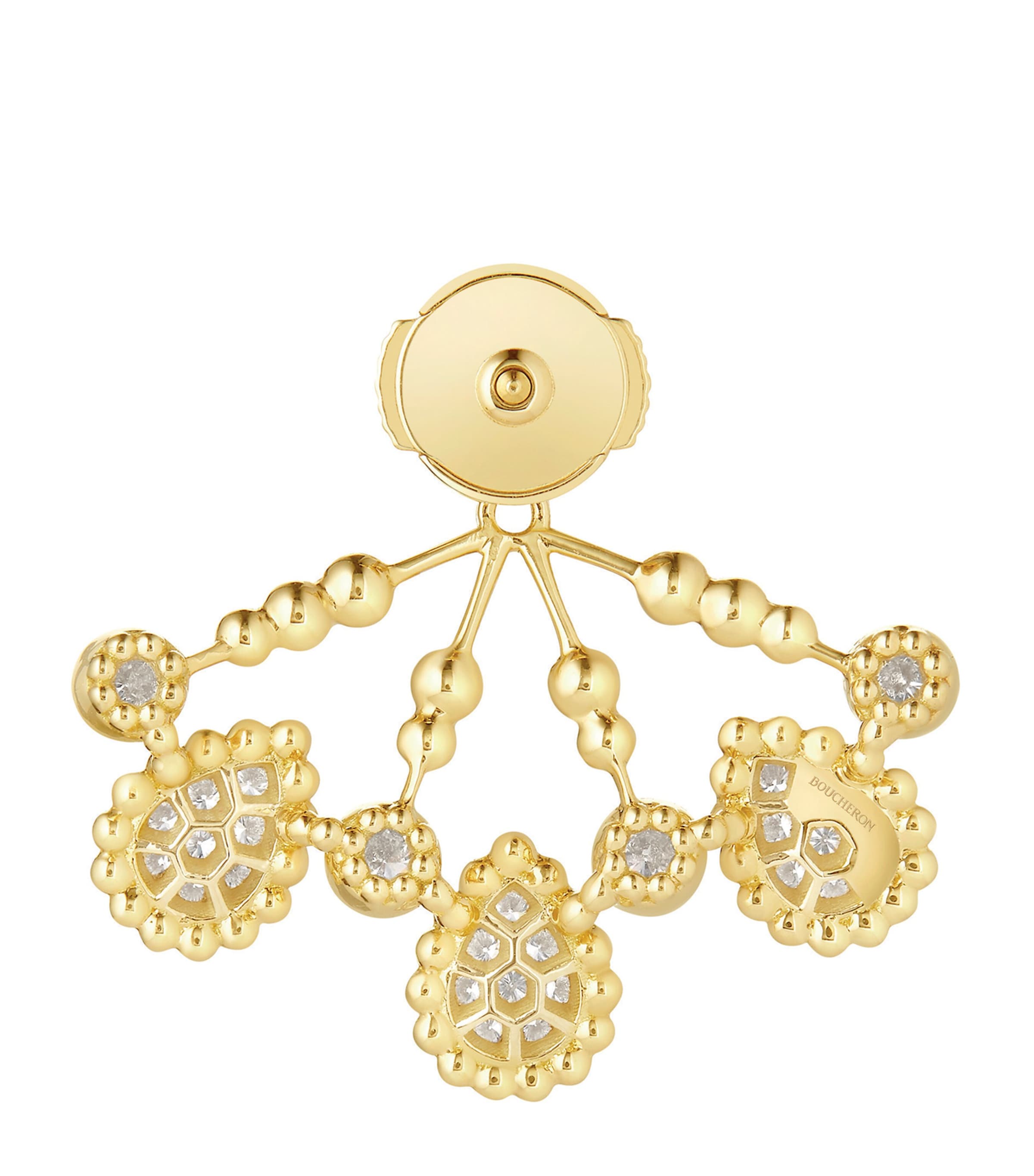 Yellow Gold and Diamond Serpent Bohème Solarité Single Earring GOLD Image 3