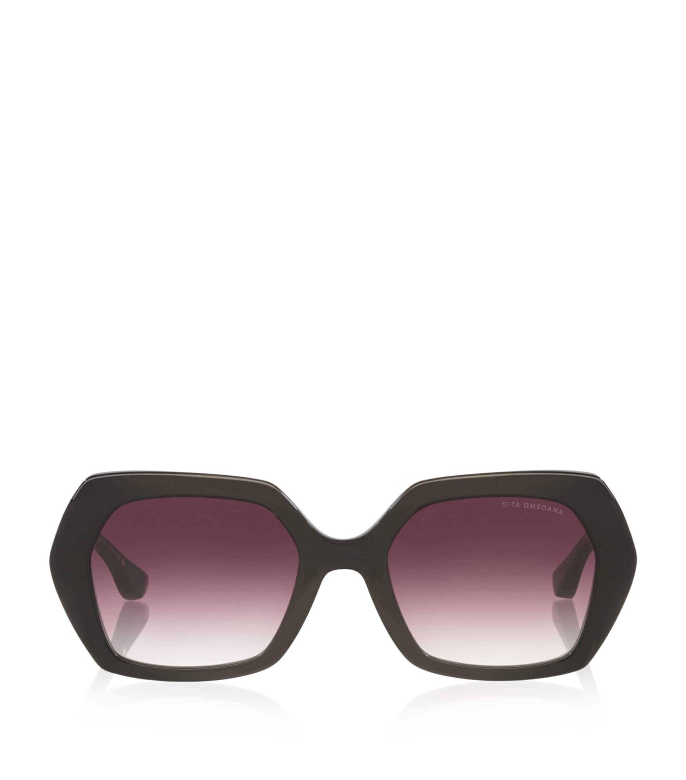 DITA Omsoana Angular Square Sunglasses Black Image 1