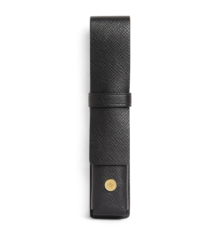 Leather Pen Sleeve BLACK Image 1