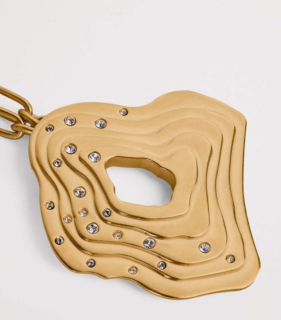 Embellished Falak Necklace BRASS Image 5