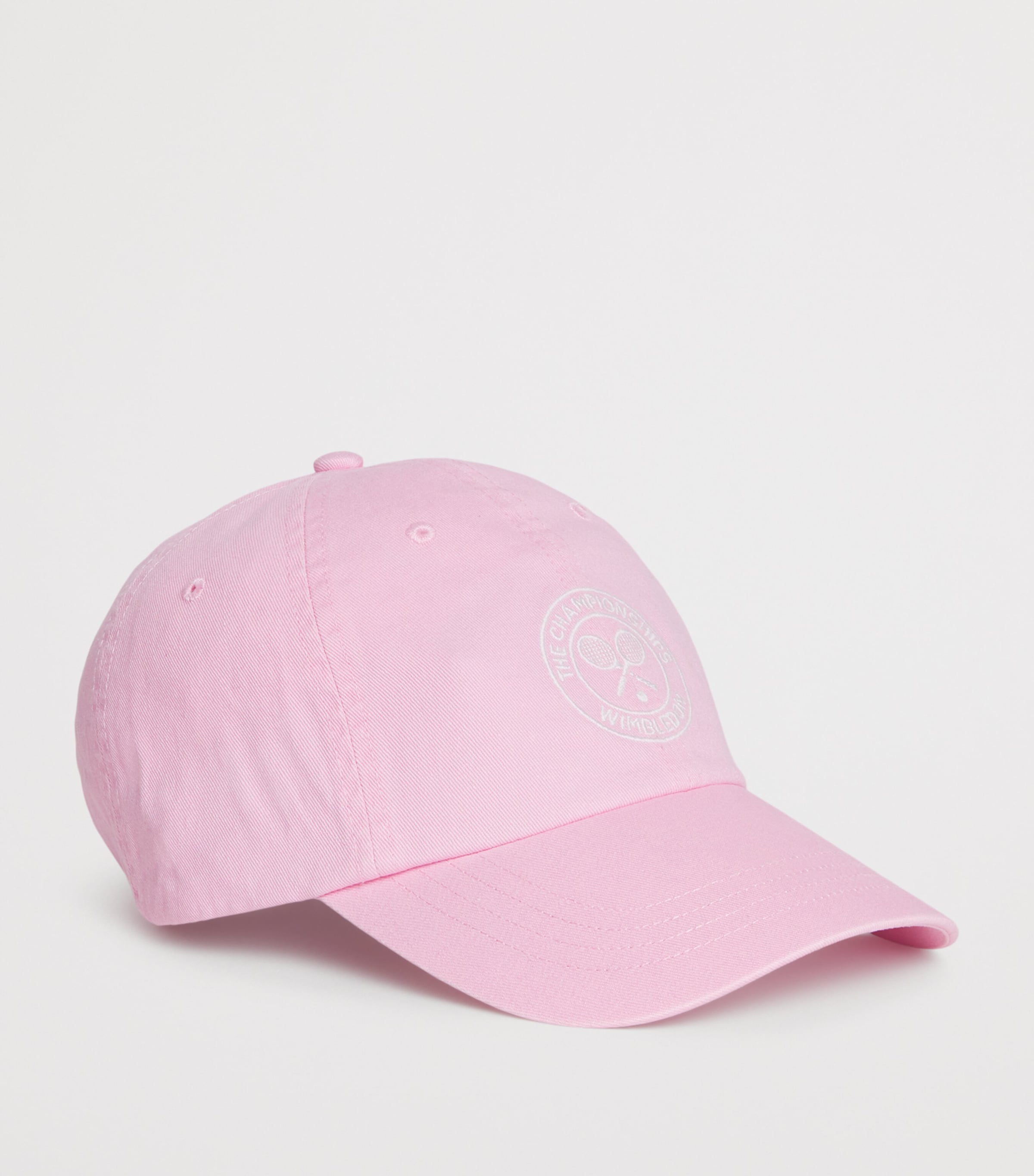 Wimbledon Pink Gray Denim Hat From Harrods NWT Colorado Rockies MLB Denim Flower New Era 59FIFTY – LidsHatDrop main image 2