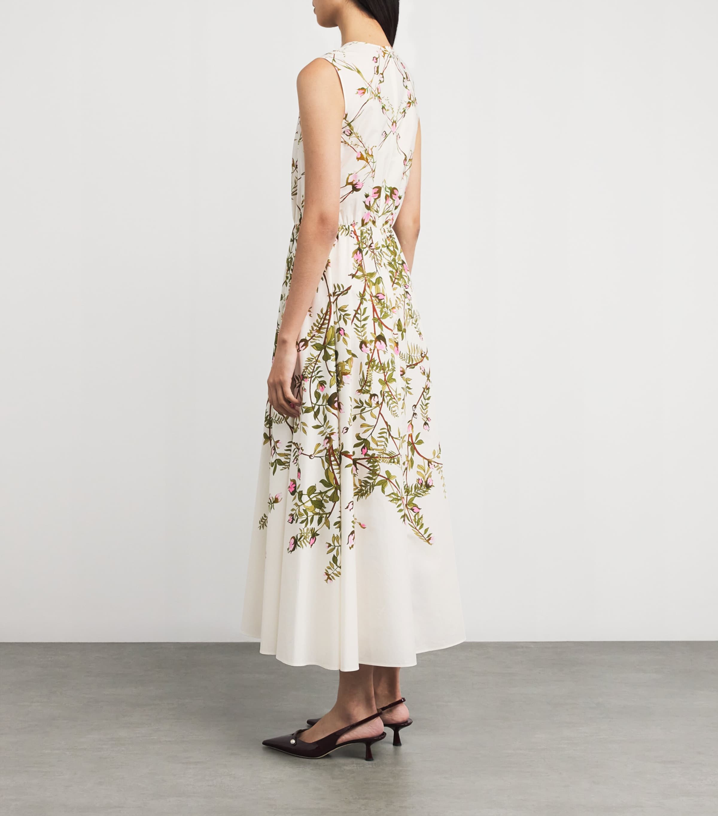 Cotton Floral Maxi Dress P015 ROSE MULTI Image 3