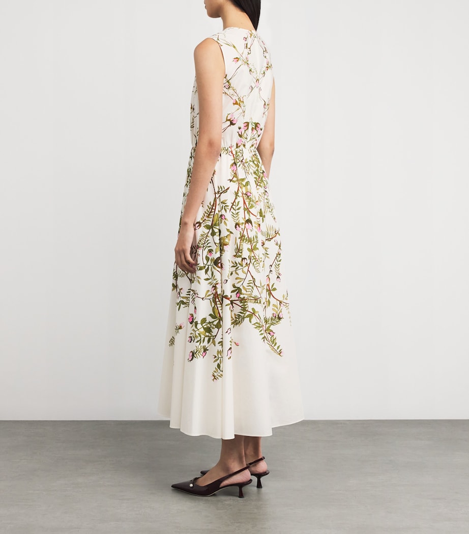 Cotton Floral Maxi Dress P015 ROSE MULTI Image 3