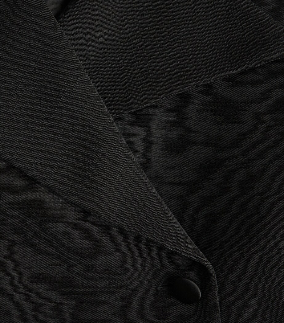 Liberowe Womens Linen-Blend Jiani Jacket Black Image 6