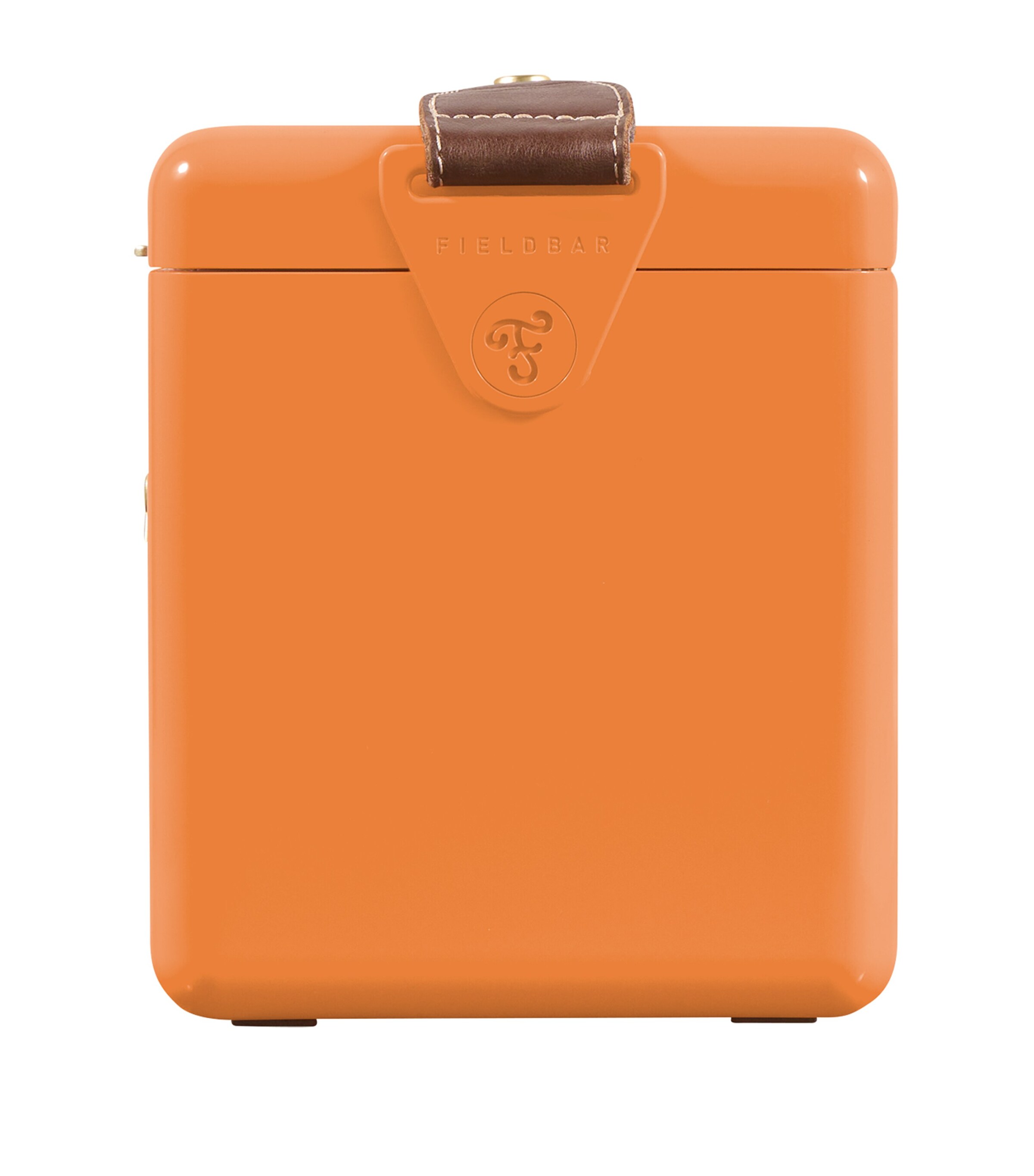 Mini Bar Cooler Box with Leather Sling (4L) ORANGE Image 9