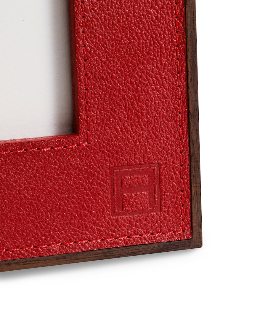 Leather Heritage Frame (5" x 7") RED Image 3