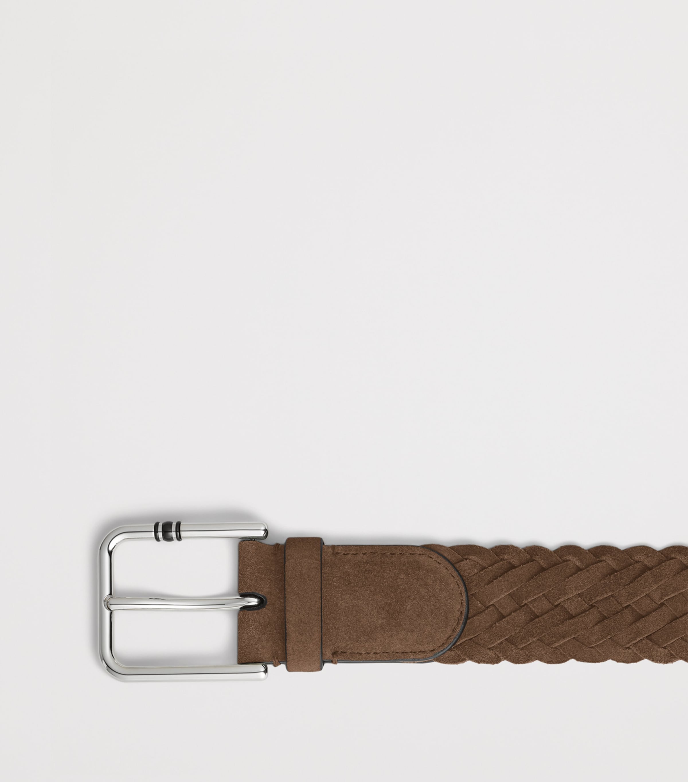 Montblanc Suede Braided Meisterstück Belt (Small) Brown Image 2