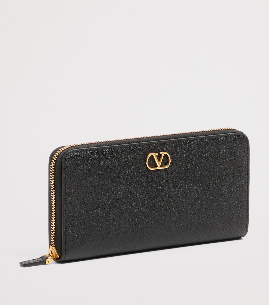Valentino Garavani Leather VLogo Signature Zip-Around Wallet Image 2