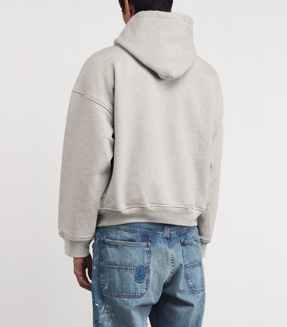 Cotton Graphic Hoodie GREY/ BLACK 3168 Image 4