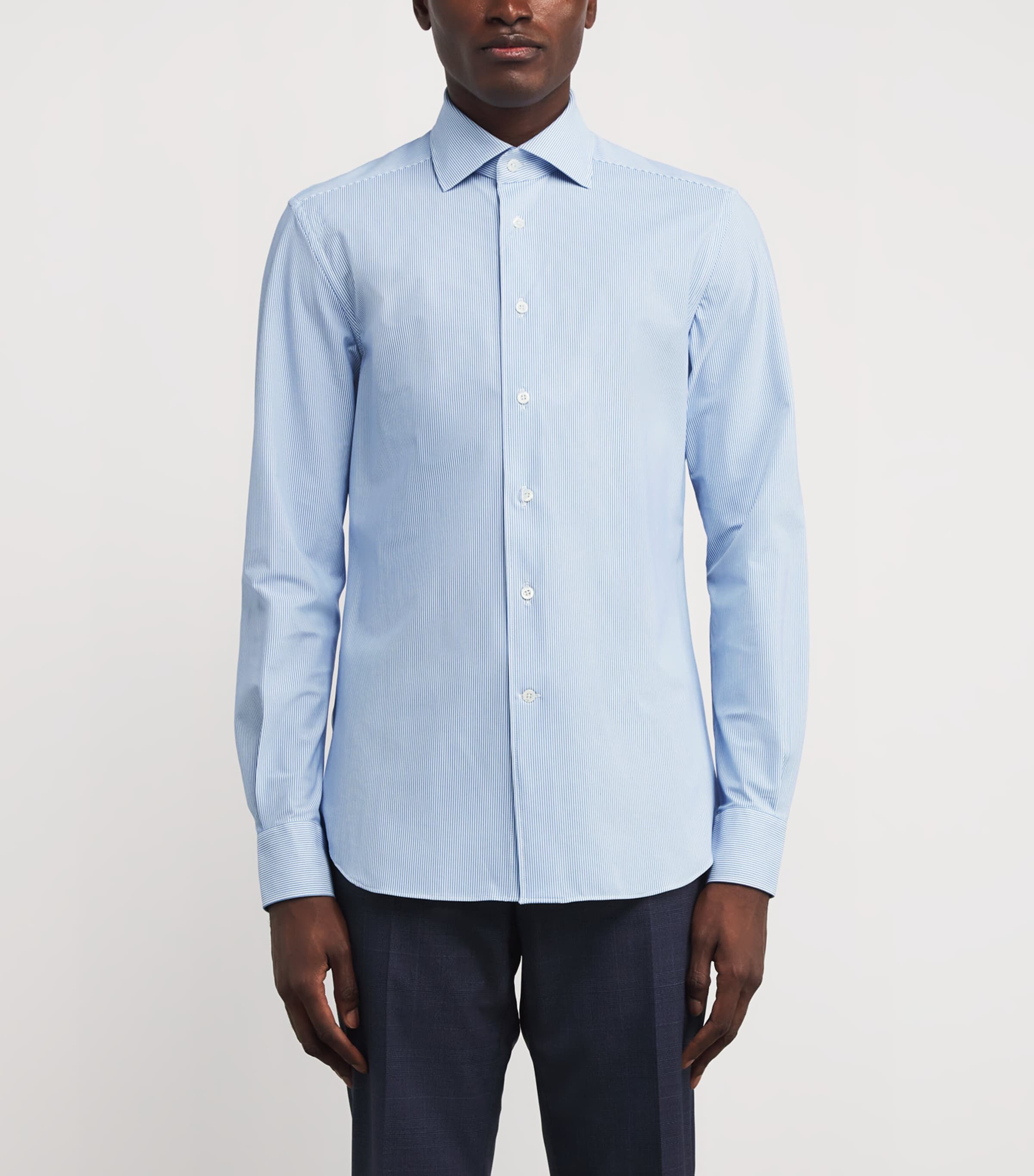 Stripe Formal Shirt 002 DARK BLUE Image 3