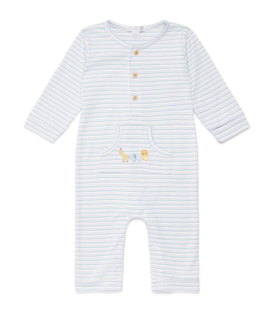 Kissy Kissy Stripe Jungle Hang Playsuit (0-24 Months) Multi Image 1
