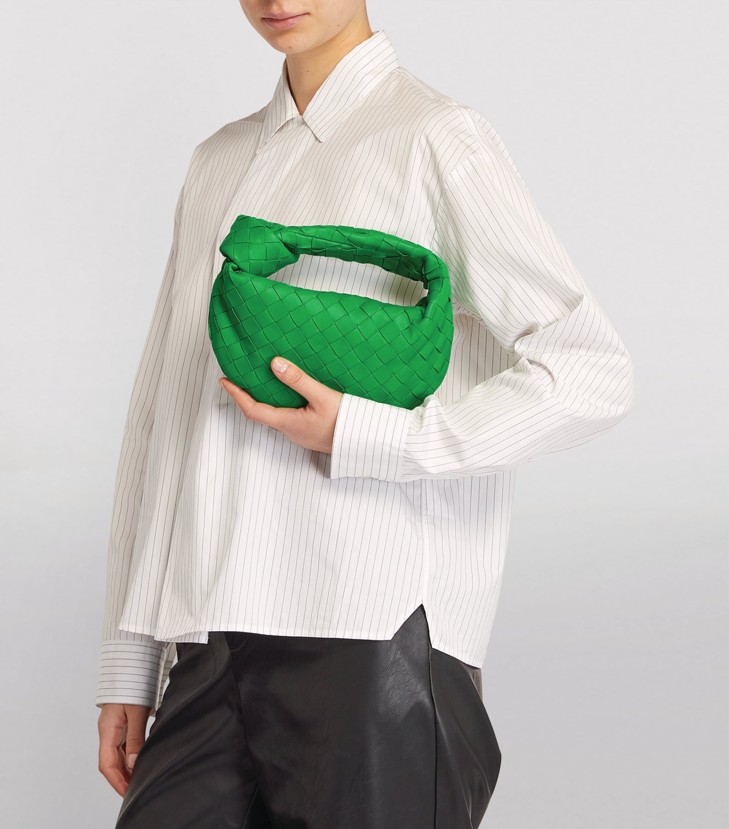トートバッグ BOTTEGA VENETA Army Green Nappa Leather Mini Jodie Handbag Bottega Veneta 'jodie Mini' Handbag | italist