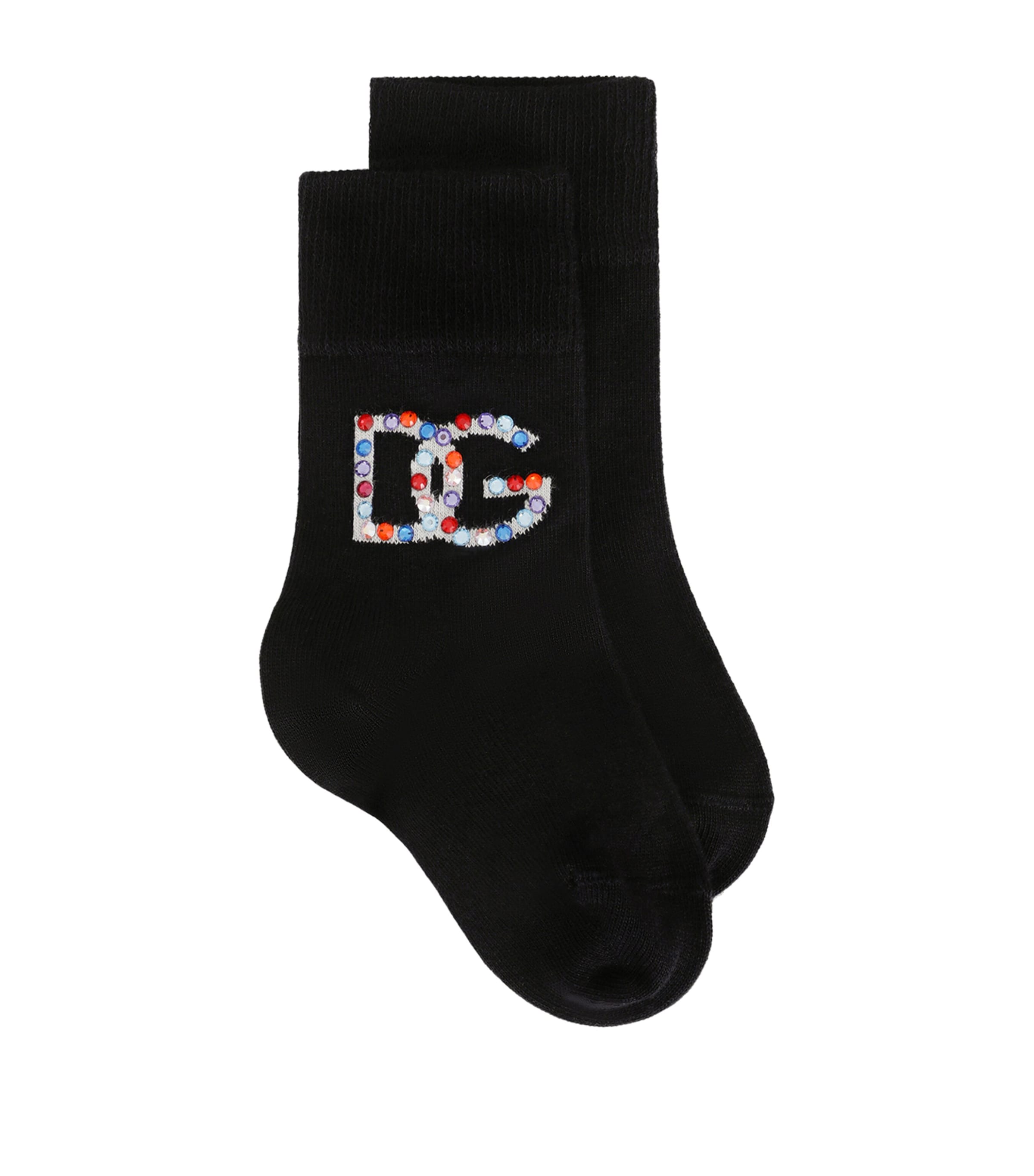 DOLCE & GABBANA COTTON DG LOGO SOCKS