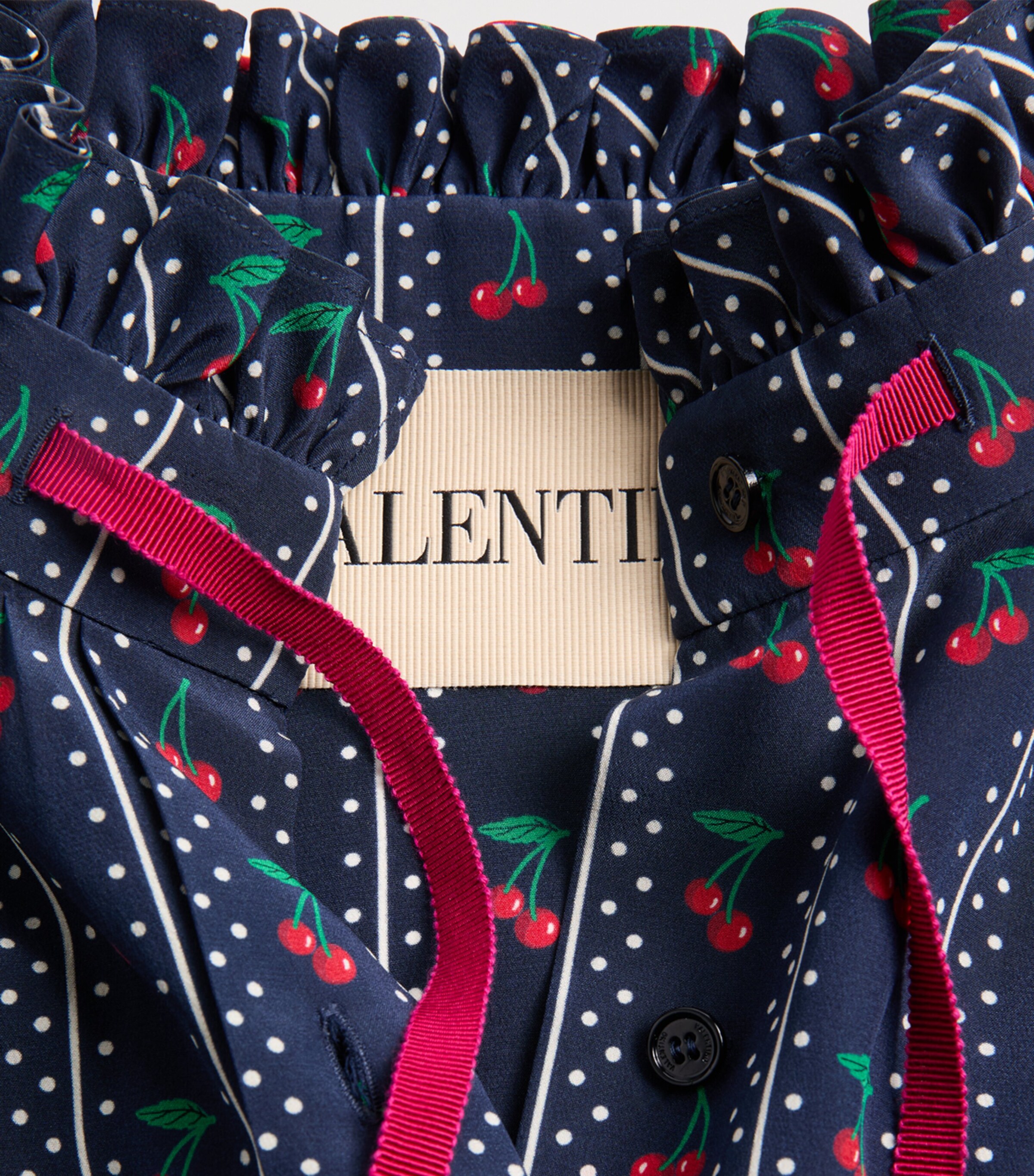 Valentino Blue Silk Cherry Print Shirt | Harrods CL Valentino Blue Silk Cherry Print Shirt | Harrods CL