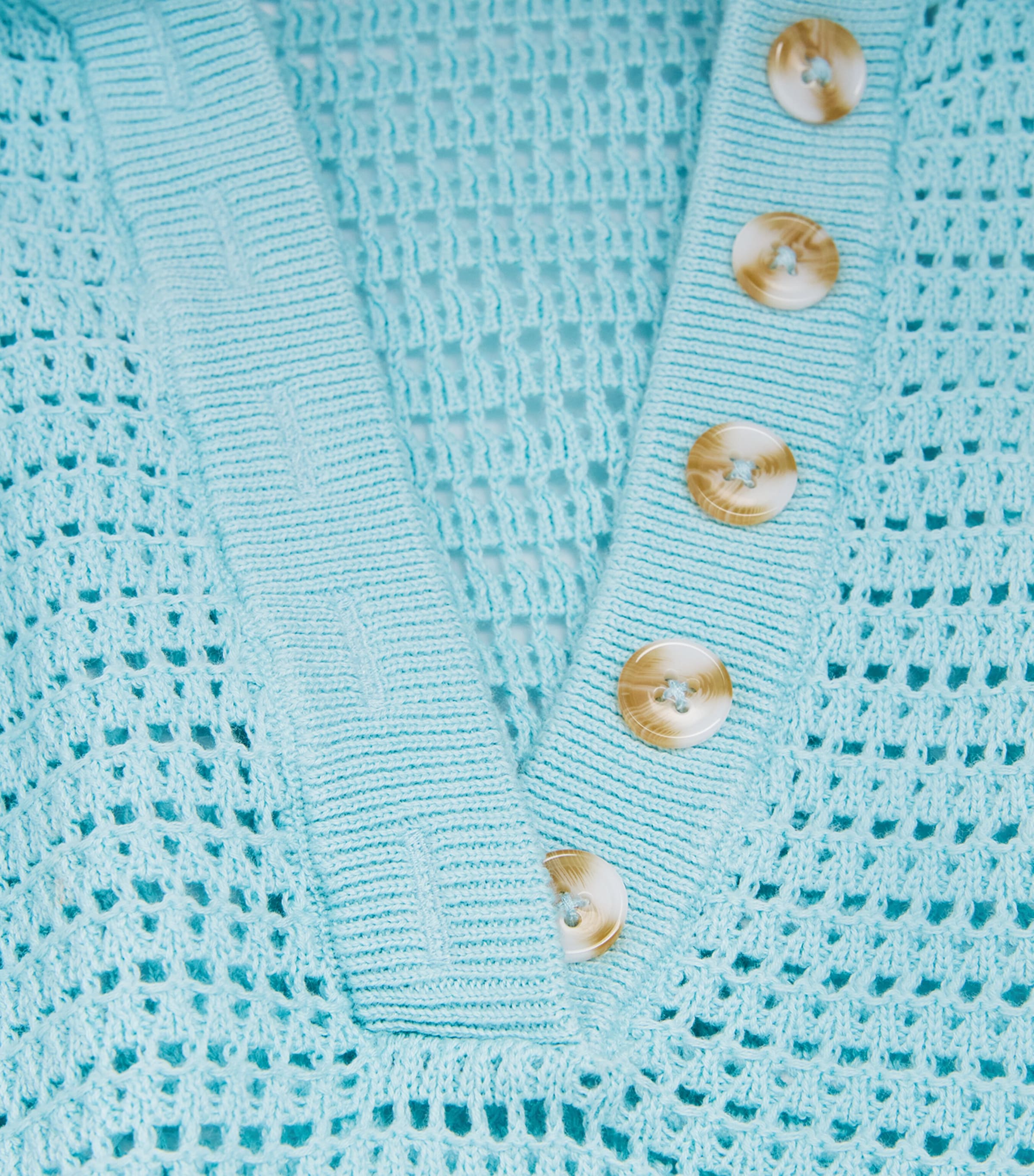 Varley Womens Knitted Callie Top Porcelain Blue Image 6