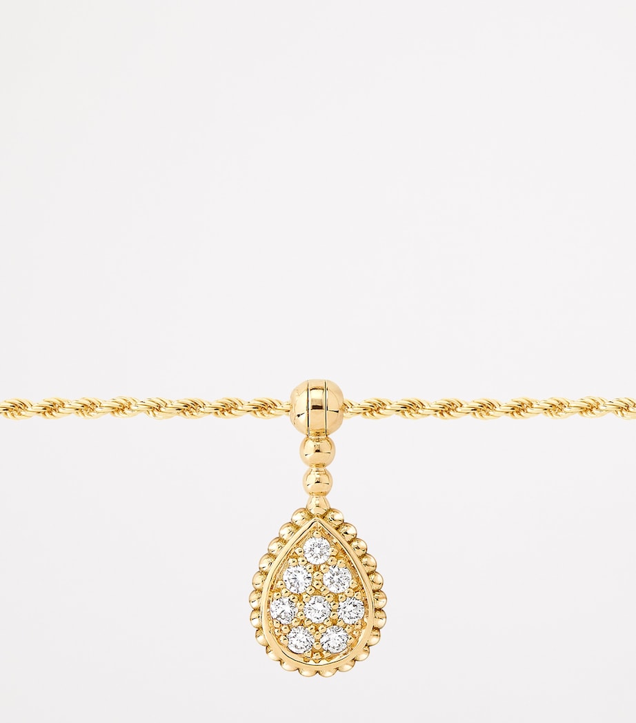 Yellow Gold and Diamond Serpent Bohème Ankle Bracelet YELLOW GOLD Image 4