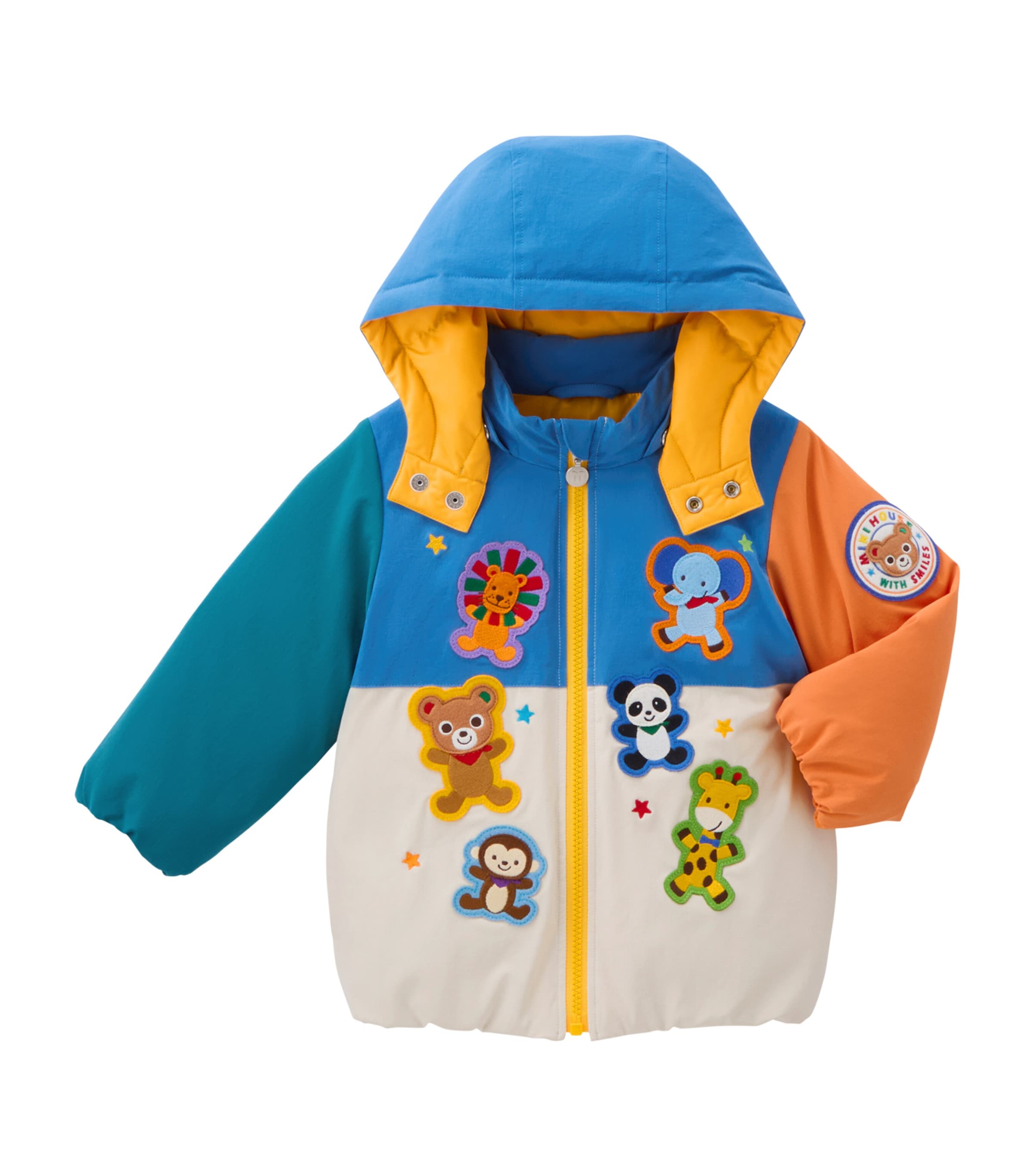 Miki House Down Animal Appliqué Jacket In Multi
