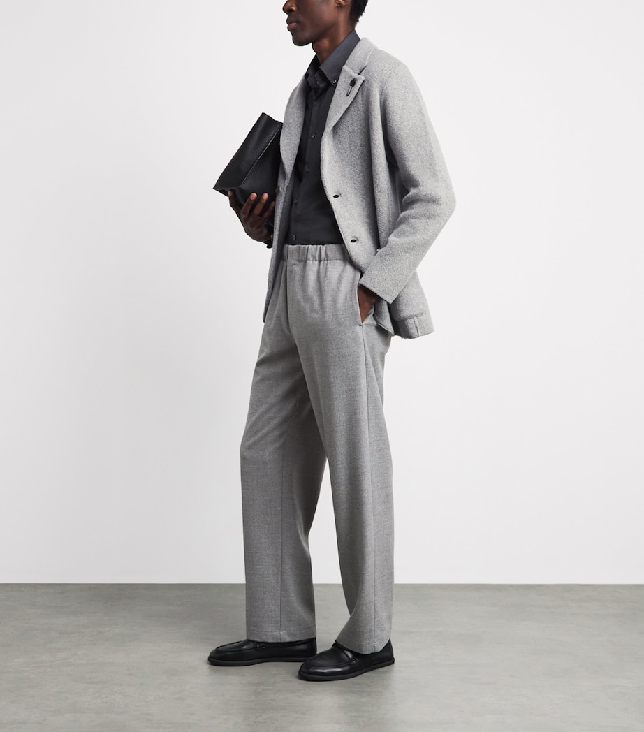 Lardini Mens Cashmere Blazer Grey Image 2