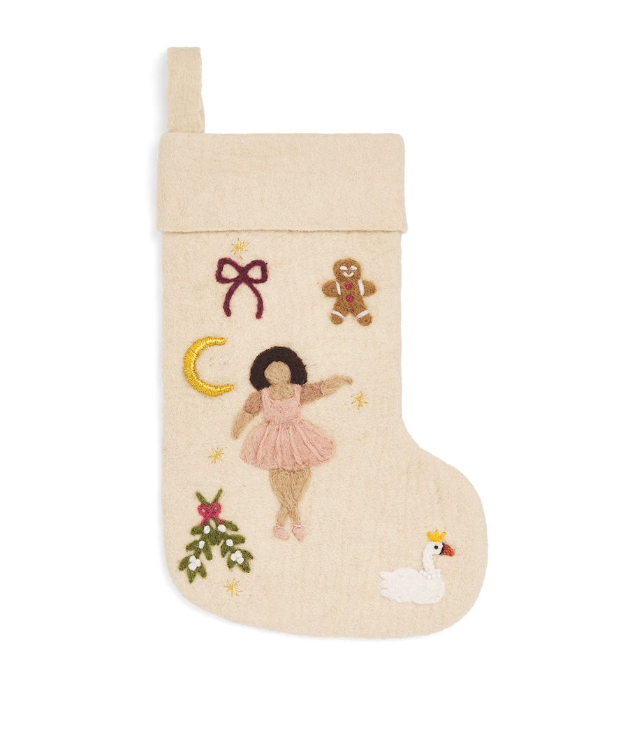 Wool Ballerina Stocking CRM-SKN1CREAM WHITE Image 1