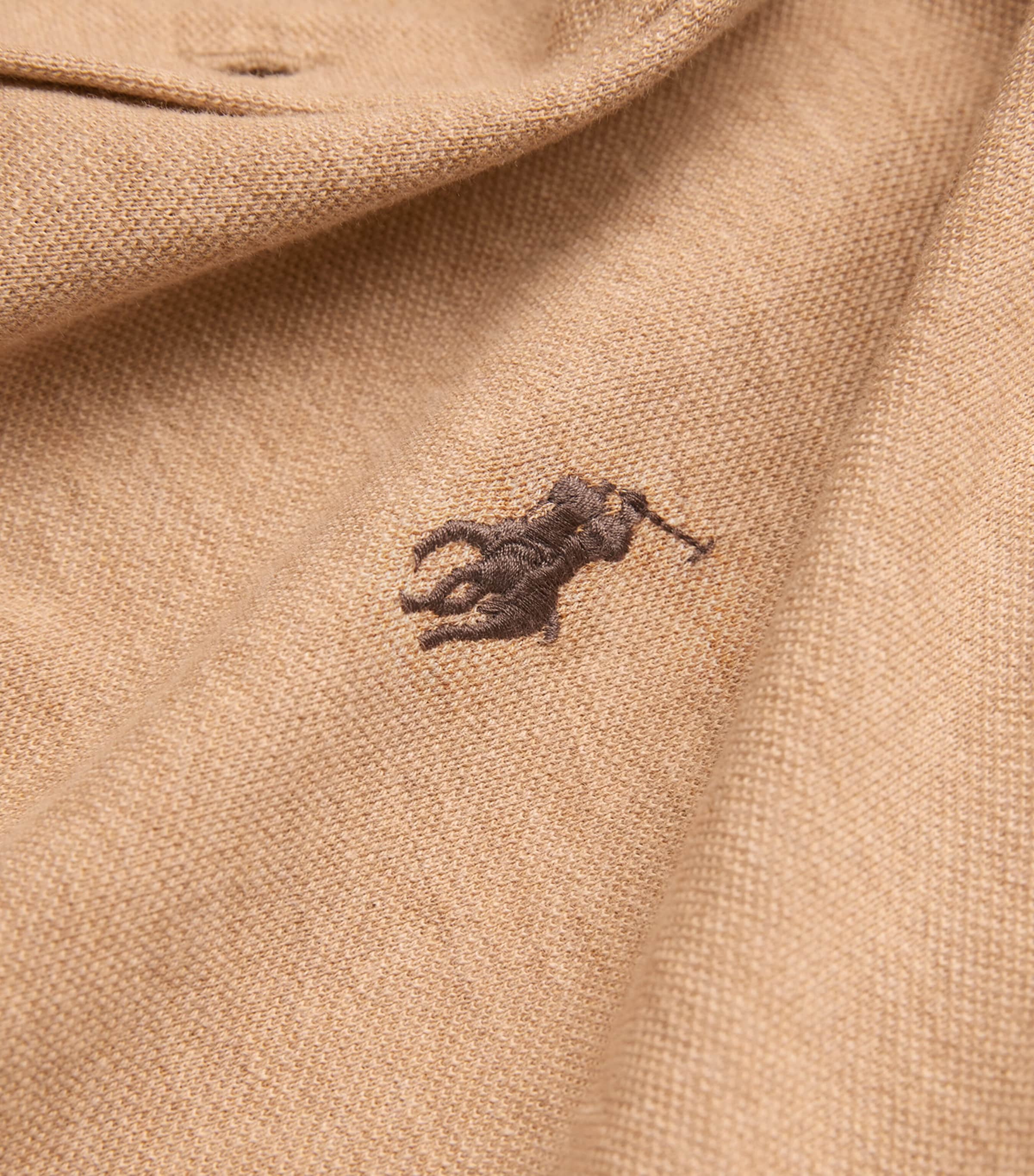 Cotton Featherweight Mesh Logo Shirt CAMEL Image 5