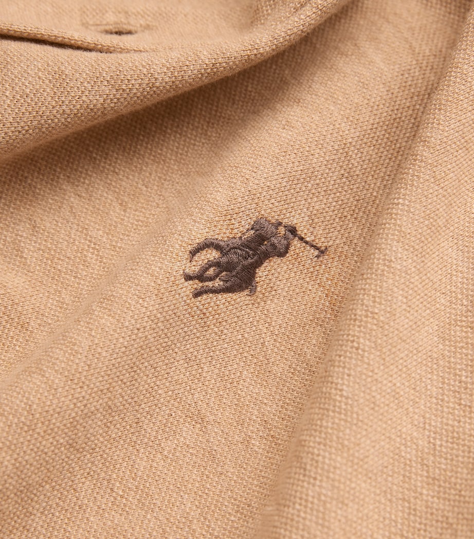 Cotton Featherweight Mesh Logo Shirt CAMEL Image 5