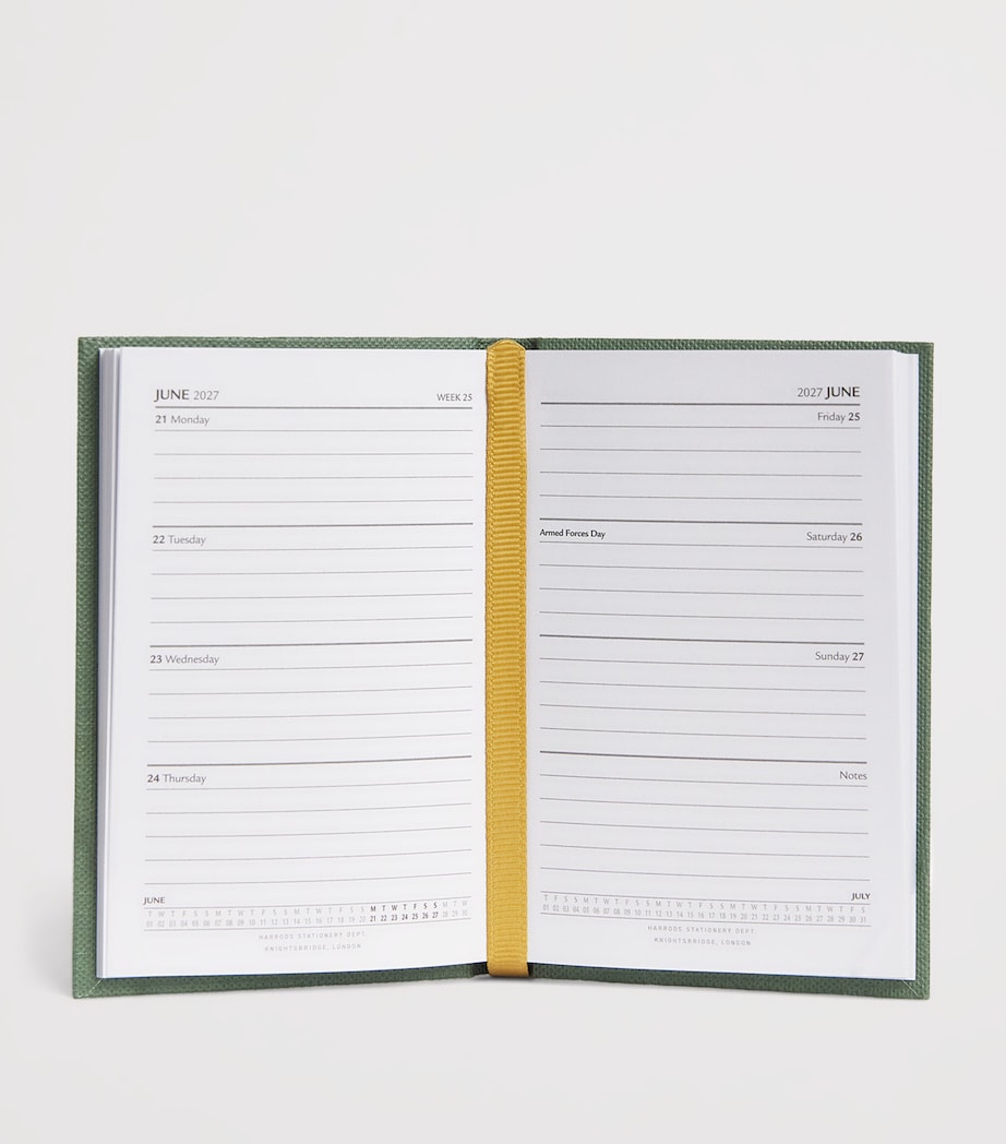 Harrods Mini 2027 Diary Green Image 2