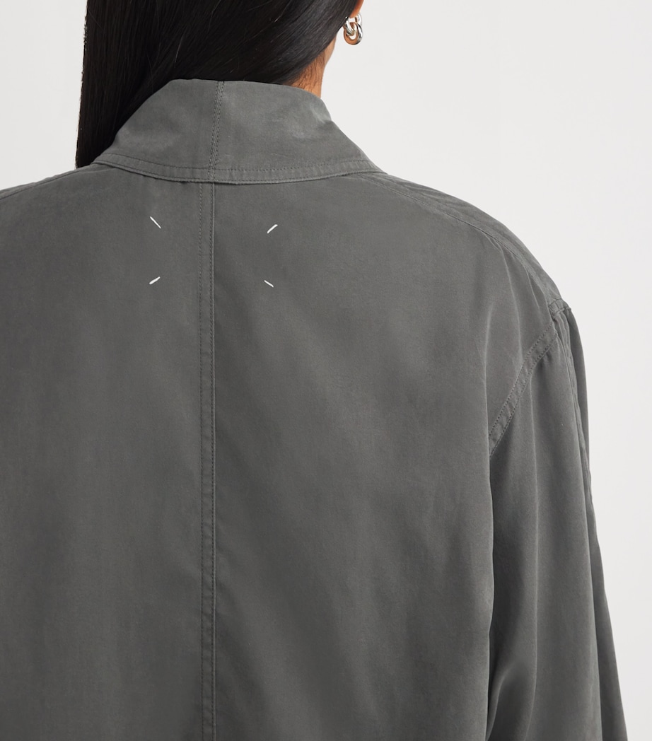 Trench Coat 854 DARK GREY Image 6