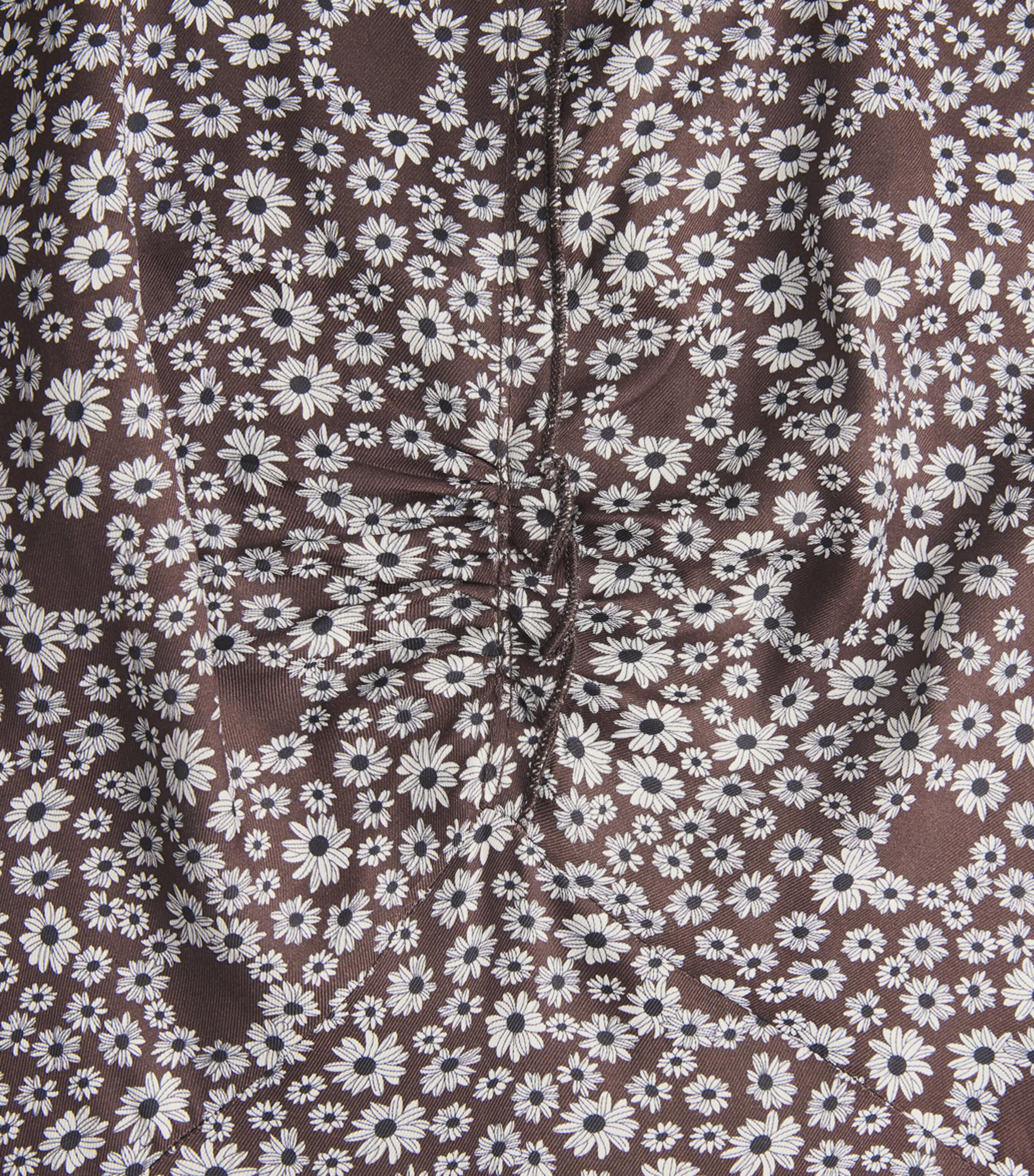 Sandro Paris Womens Printed Maxi Dress Brown Image 6