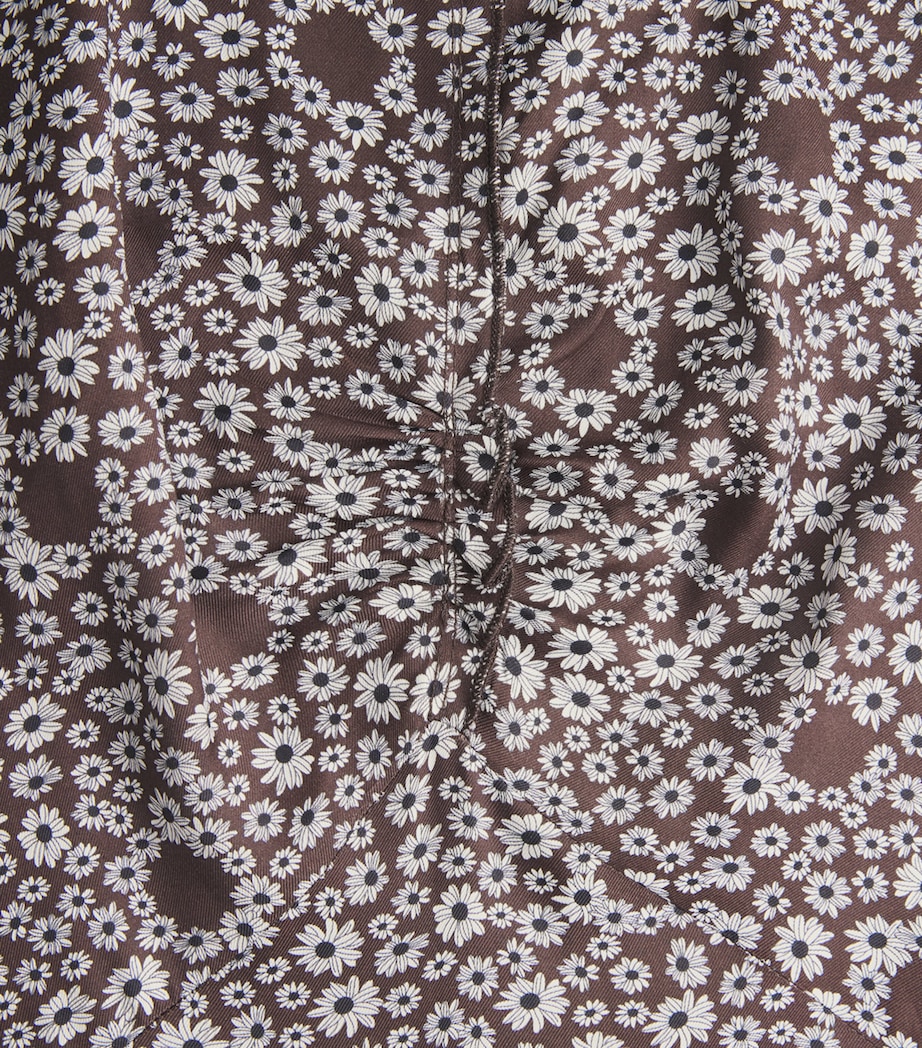 Sandro Paris Womens Printed Maxi Dress Brown Image 6