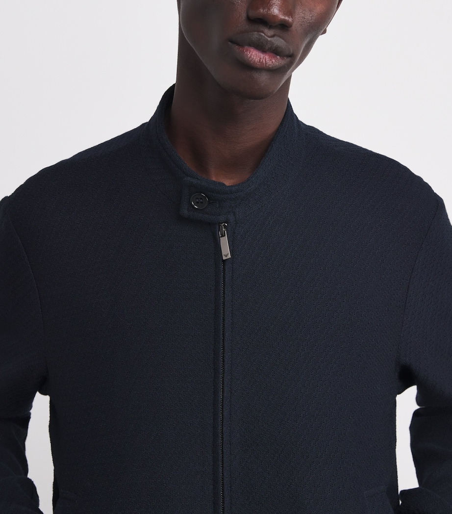 Wool-Blend Bouclé Jersey Icon Blouson jacket UB109 Image 6