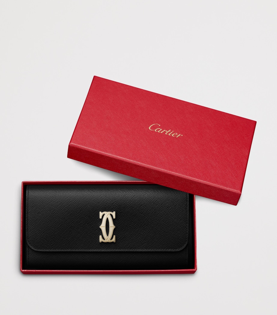 Cartier Leather C de Cartier International Wallet Black Image 2