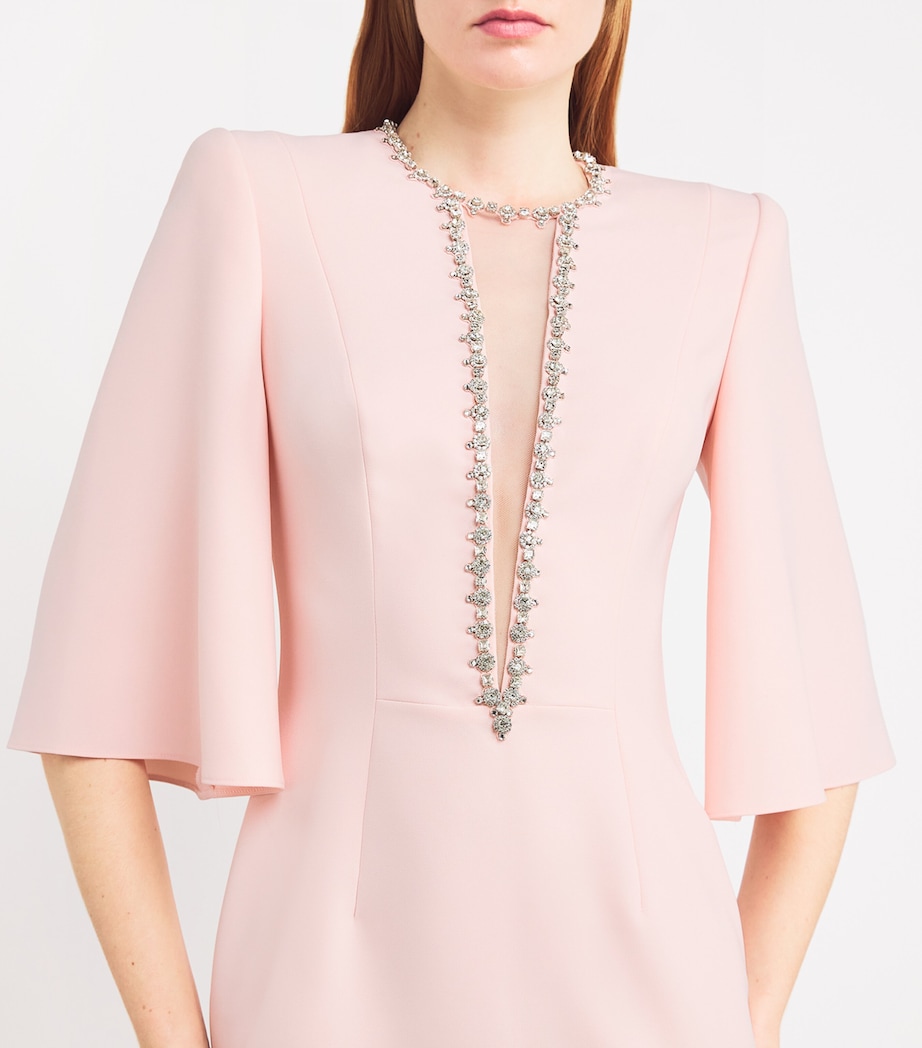 Crepe Embellished Midi Dress BUNNY 494 Image 4