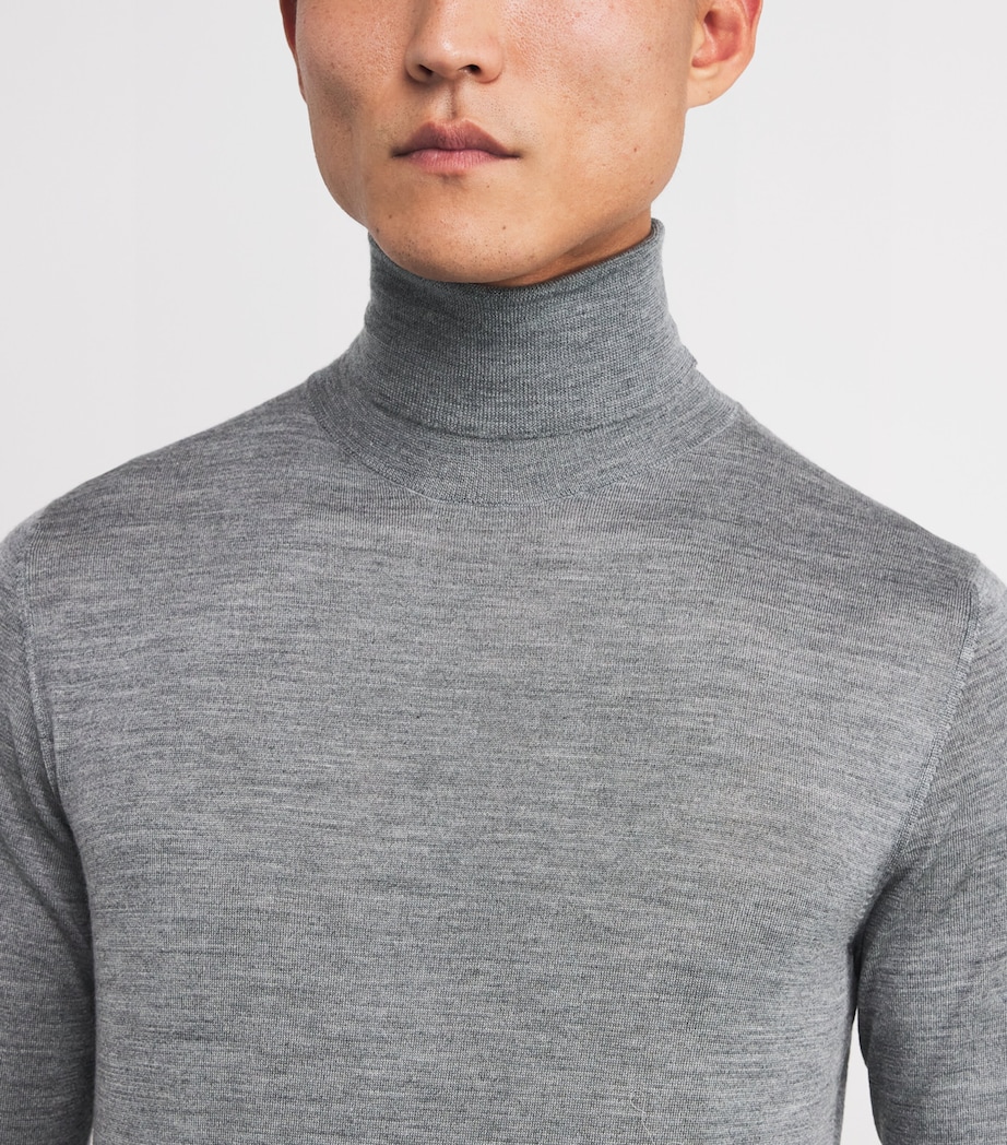 Wool-Silk-Cashmere Rollneck Sweater 940 Image 6