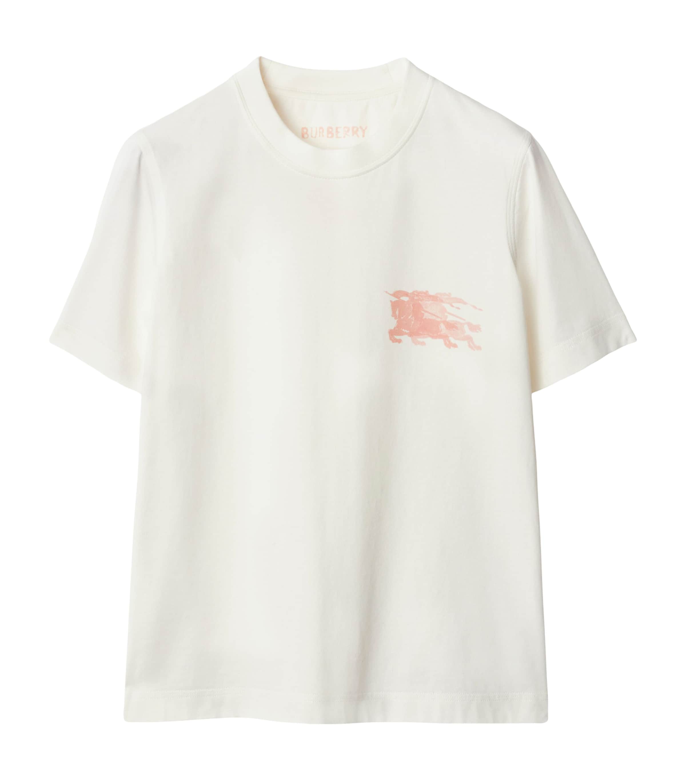 Burberry Ekd Cotton T-shirt In White