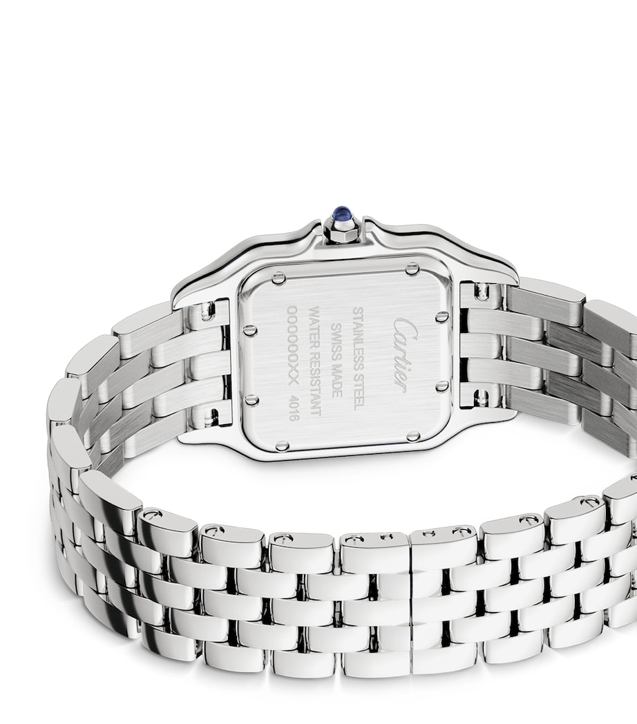 Medium Stainless Steel Panthère de Cartier Watch 27mm GREY Image 4