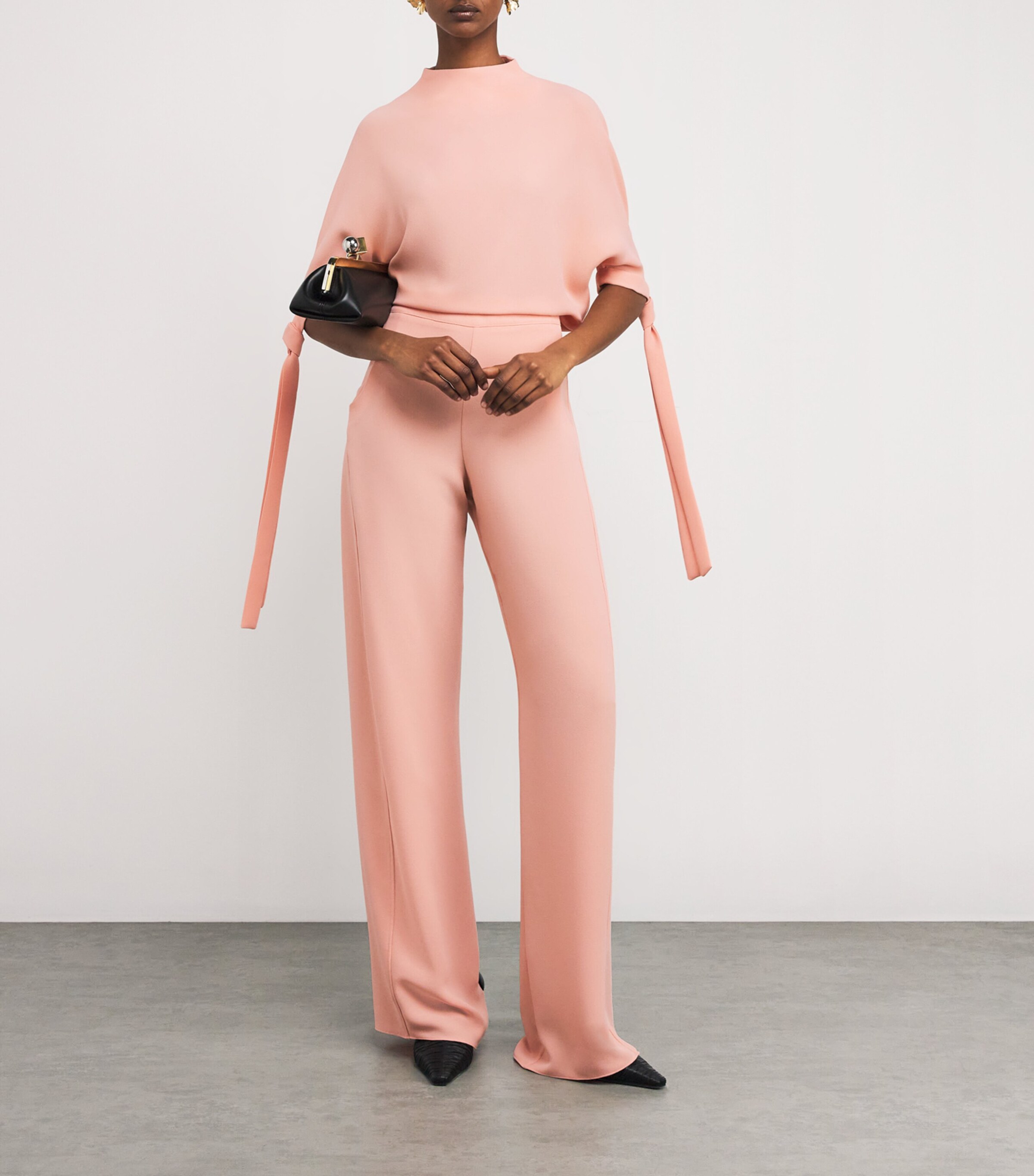 Edeline Lee Womens Tie-Detail Padernal Top Pal Image 2