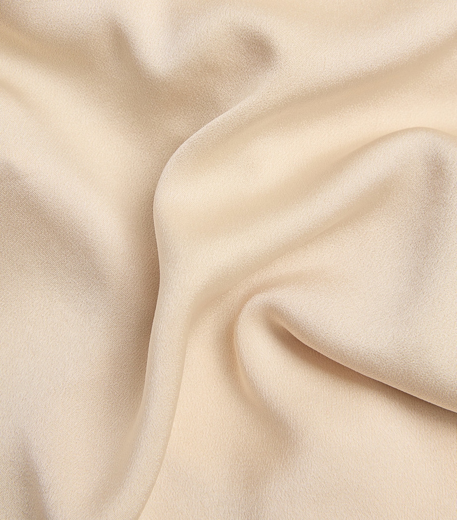 Satin Halterneck Cartia Top OYSTER Image 5