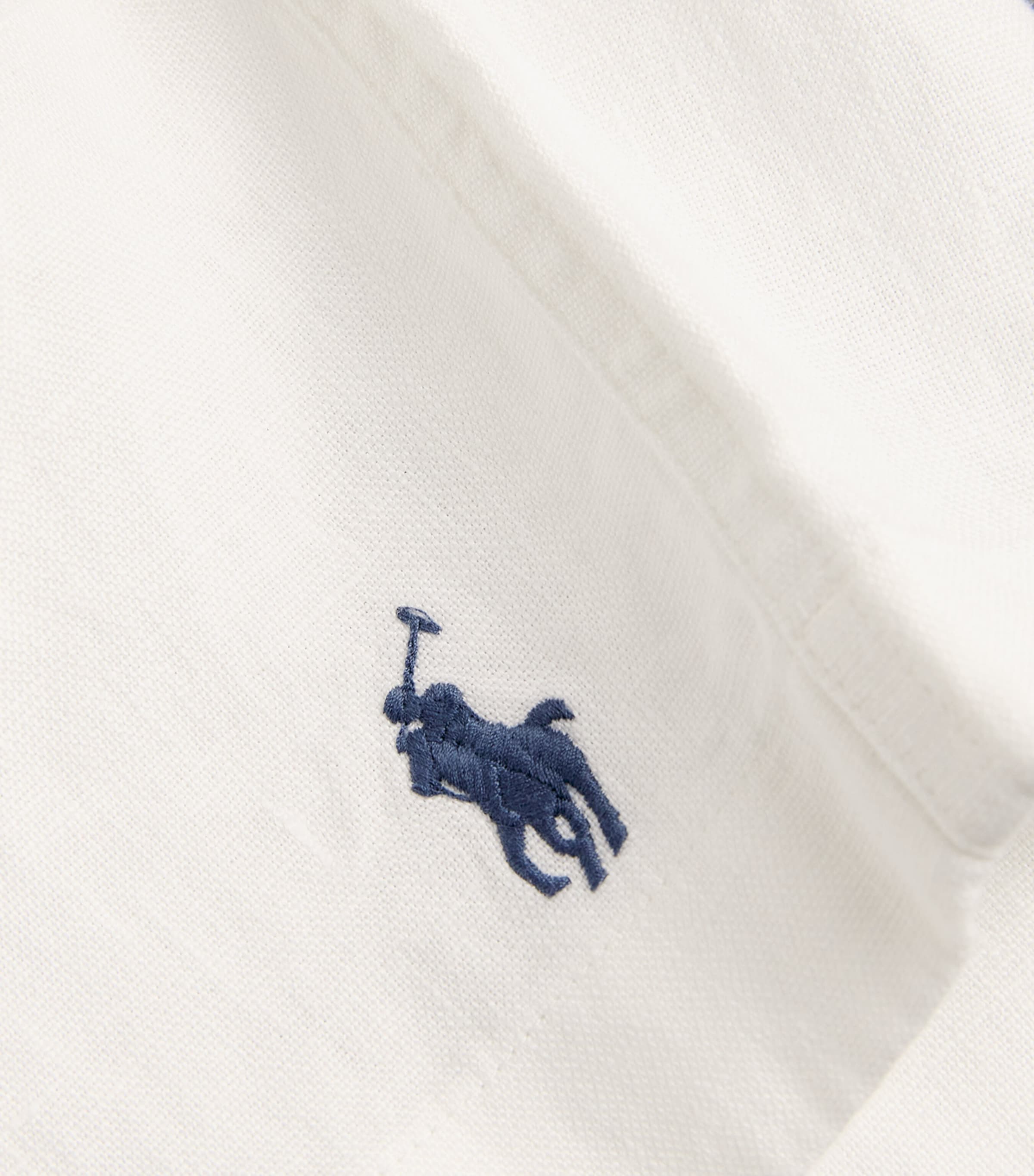 Polo Ralph Lauren Mens Linen Drawstring Polo Pony Prepster Shorts White Image 5